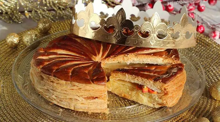 A slice of Galette des Rois on January 6th brings New Year in Paris to a close