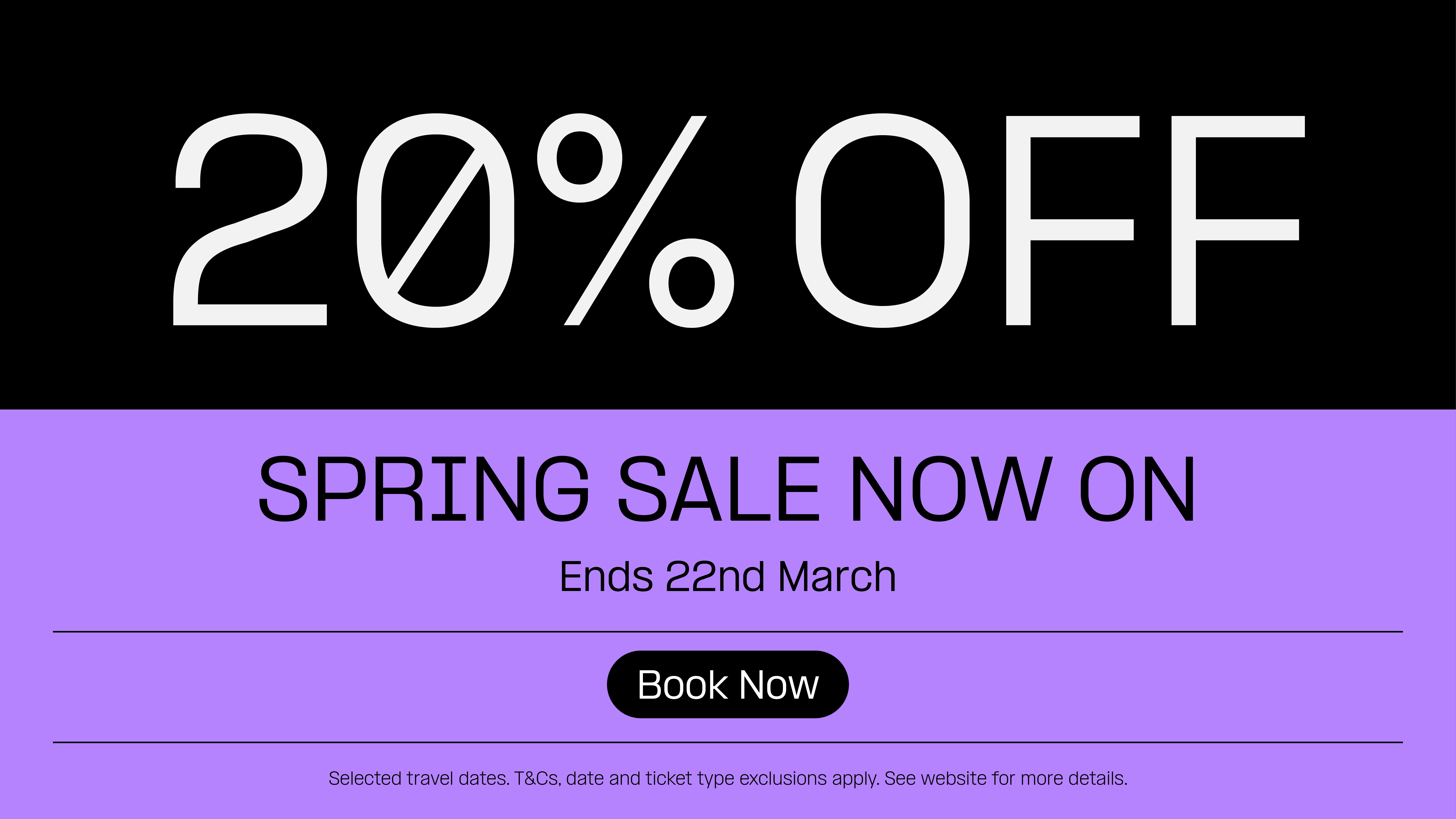 March Sale offer Book now