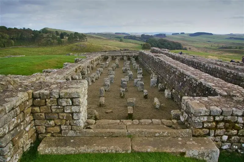 Le grenier du fort de Housesteads.