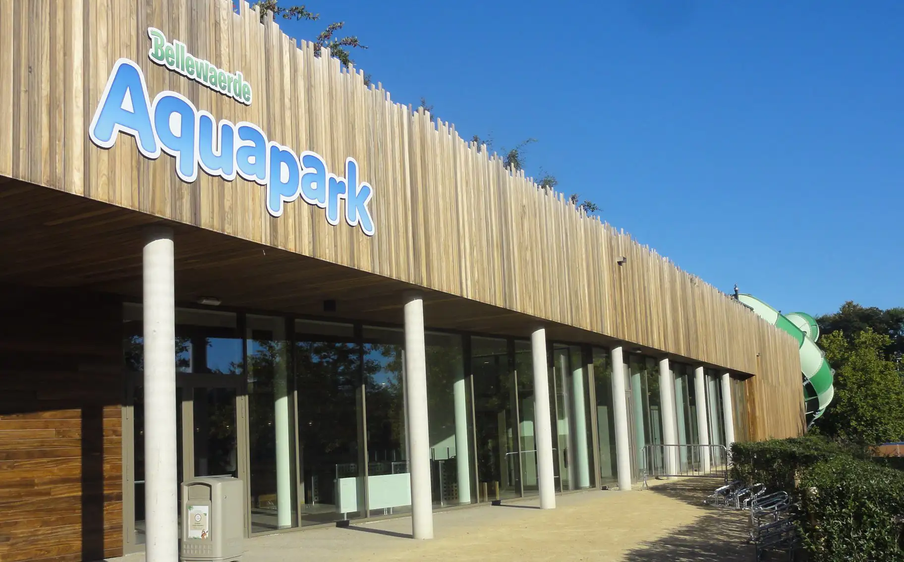 The entrance of Bellewaerde Aquapark