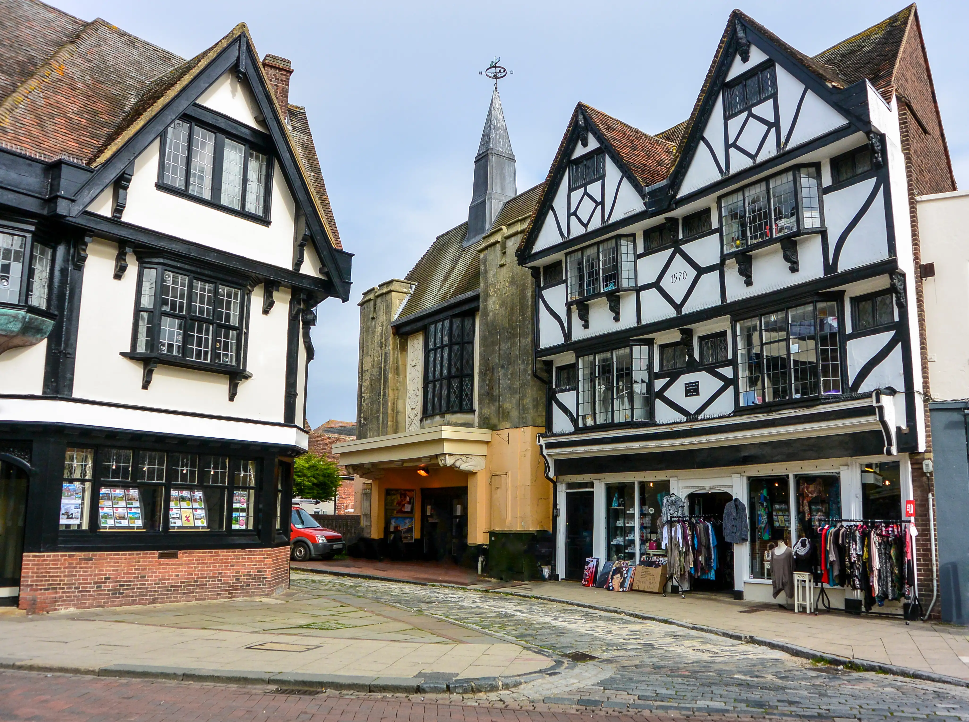 Le centre-ville de Faversham.