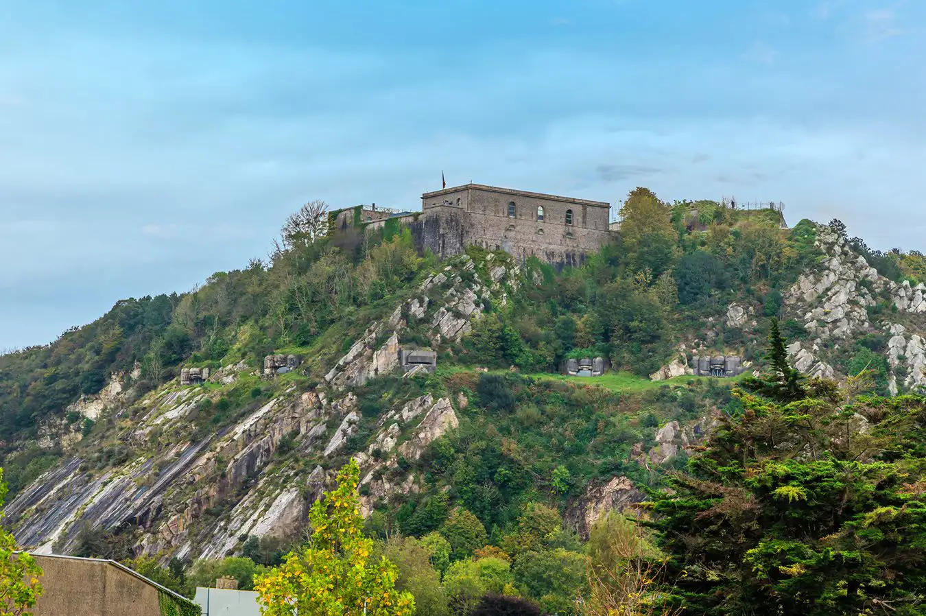 Fort on top of a rugged mountain, Cherbourg