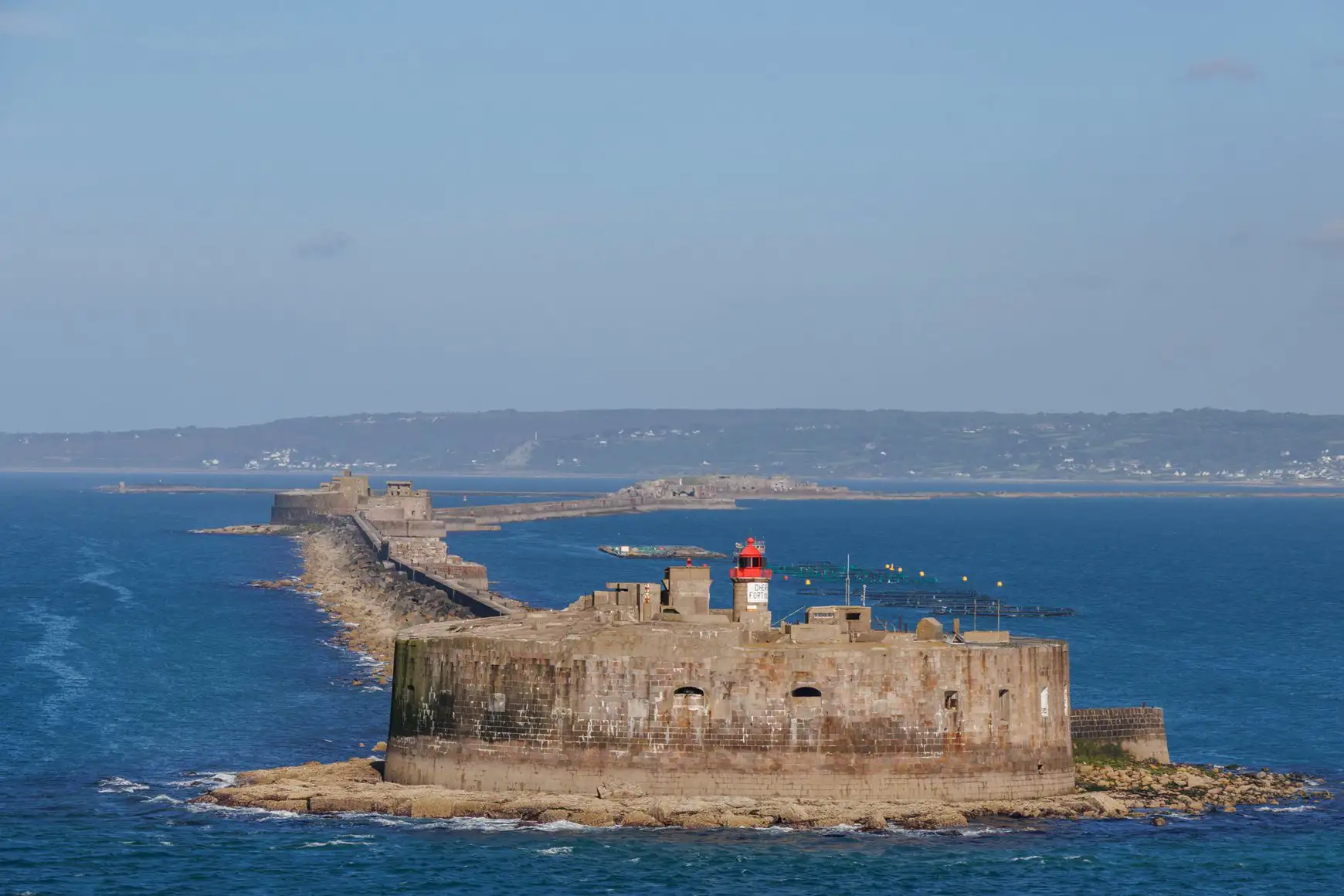 A sea fortification and harbour