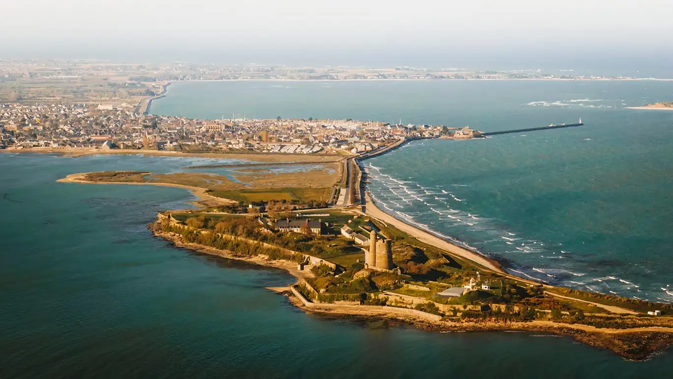Aerial view of Saint-Vaast-la-Hougue