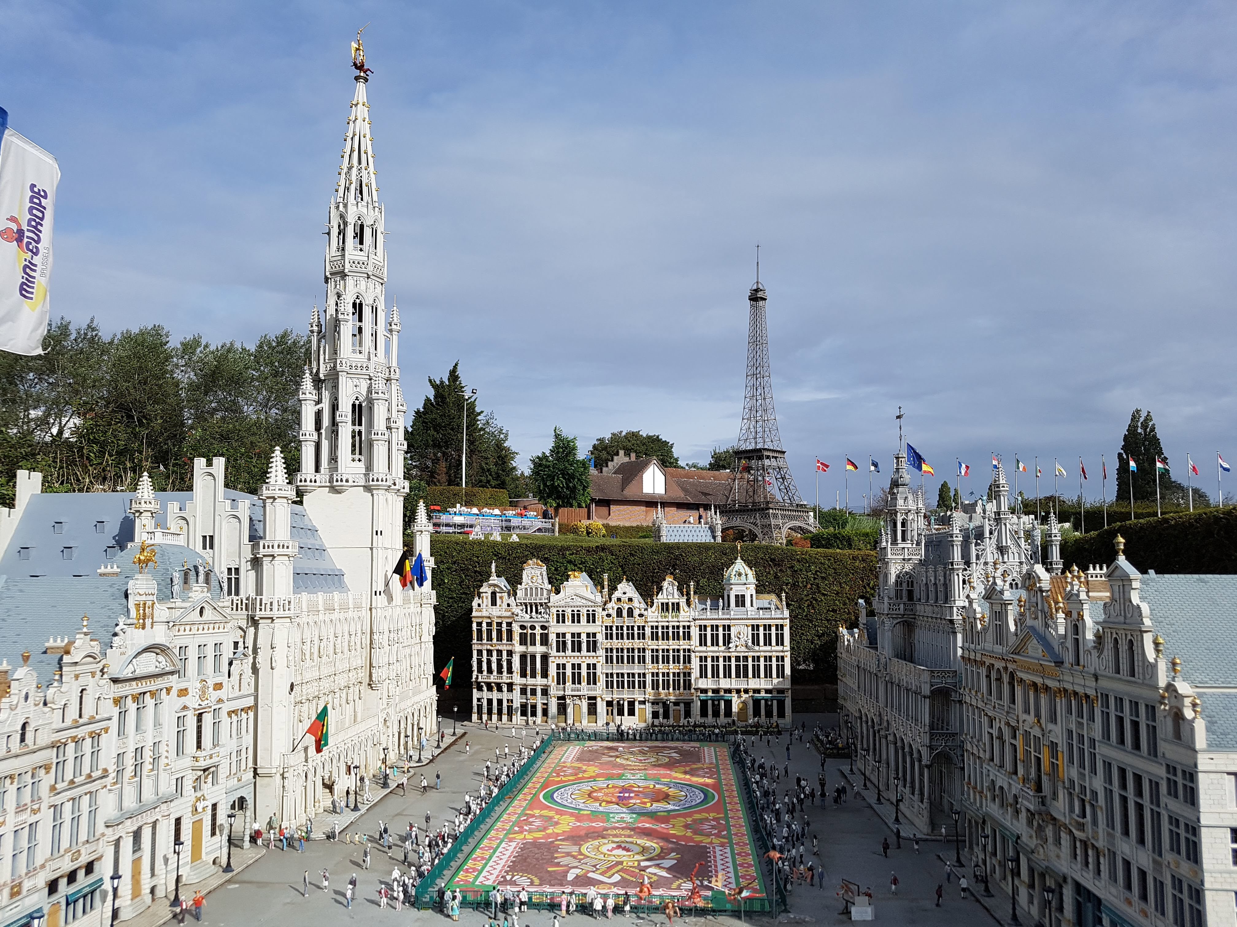 A model version of Grand Place, Brussels, at Mini Europe theme park