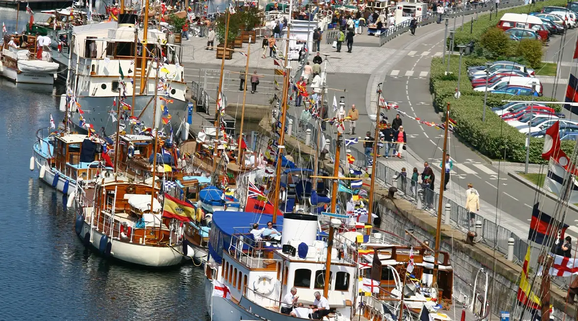 An aerial view of Dunkirk dock