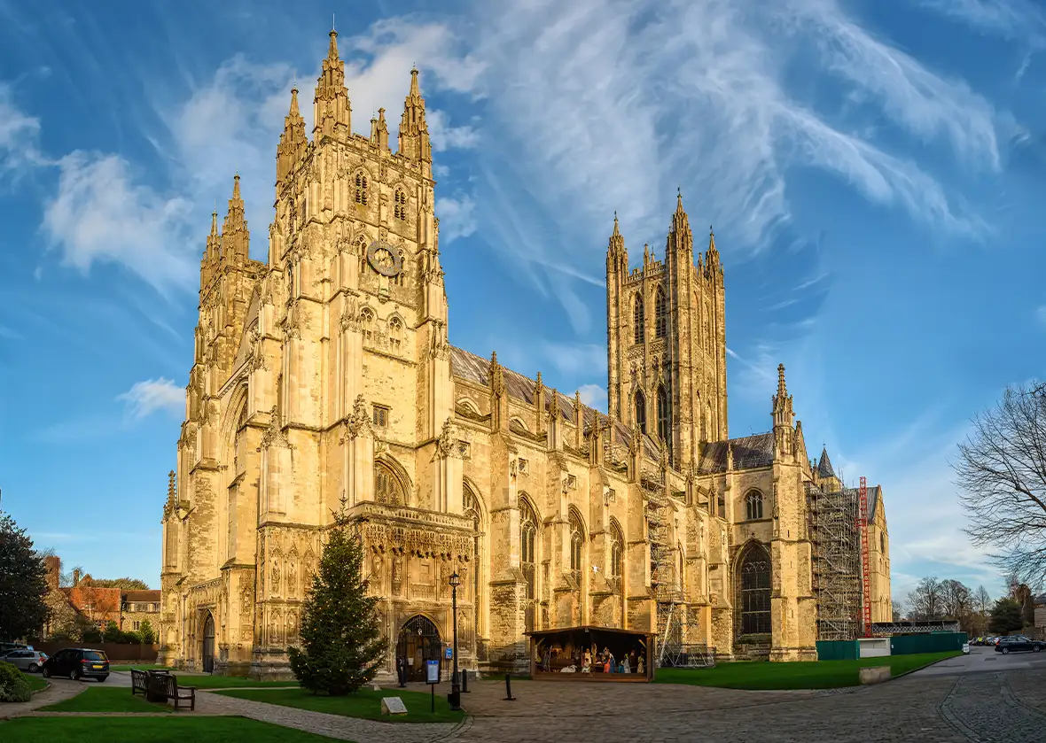 La cathédrale de Canterbury vue de l’extérieur