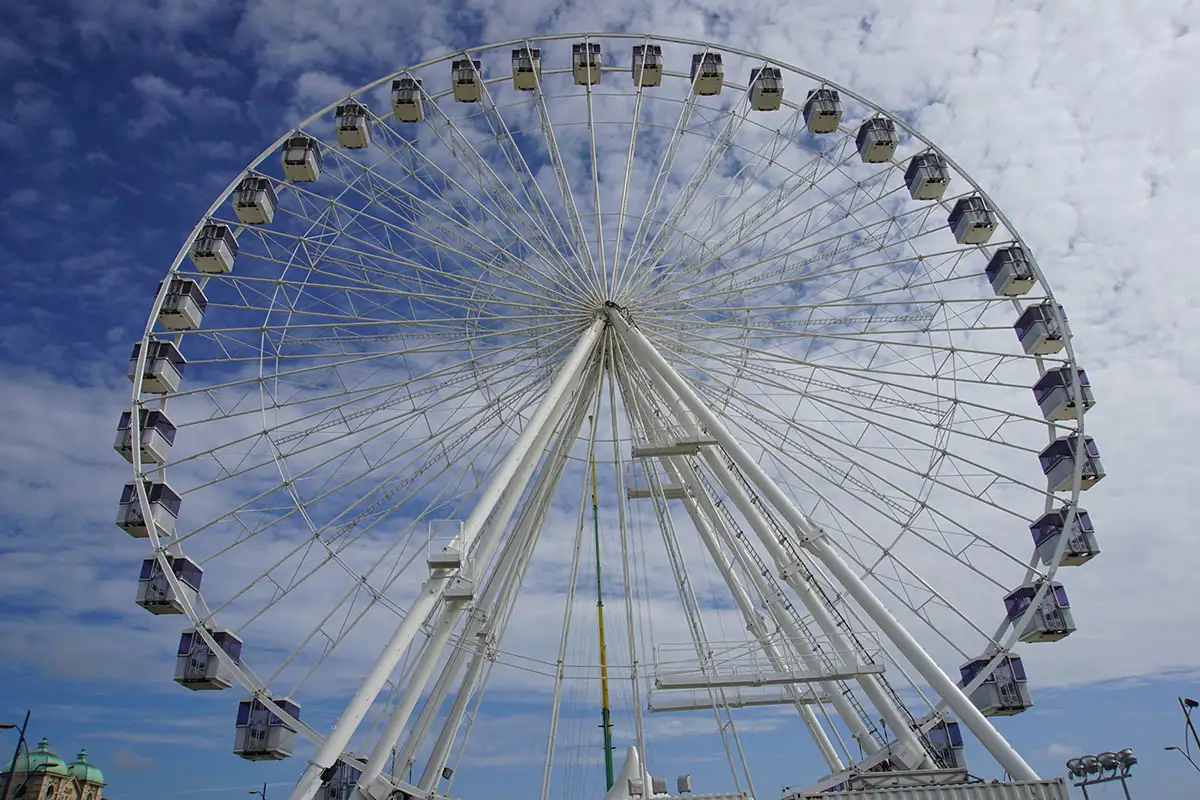 Het reuzenrad in Great Yarmouth