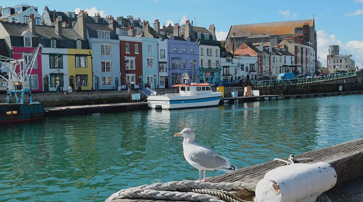 De haven van Weymouth.