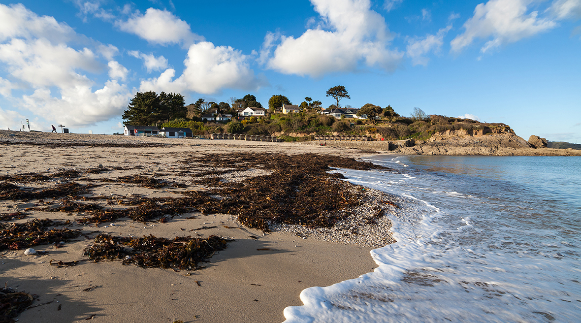 Swanpool beach bij Falmouth.