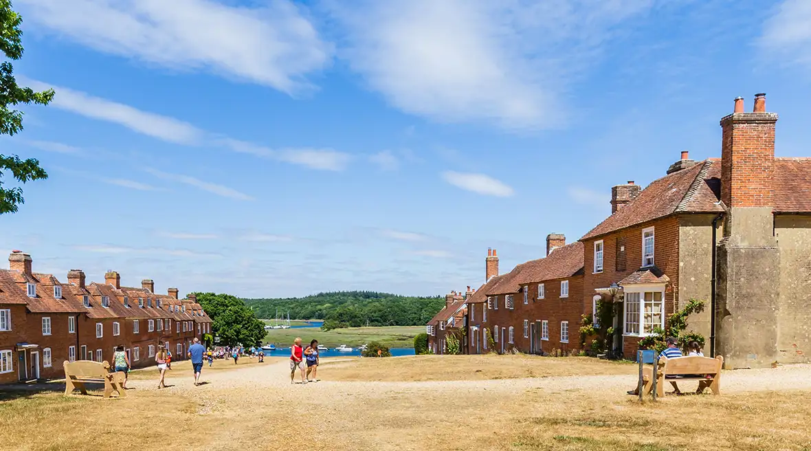 Le village de Buckler’s Hard, près de la rivière Beaulieu