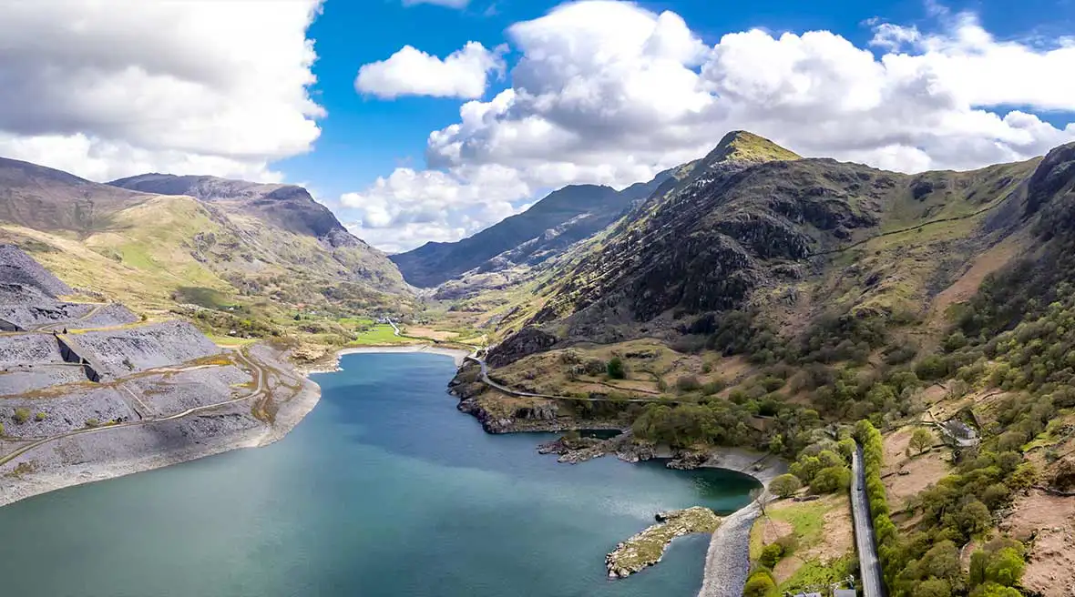 Vue sur le parc national de Snowdonia au Pays de Galles