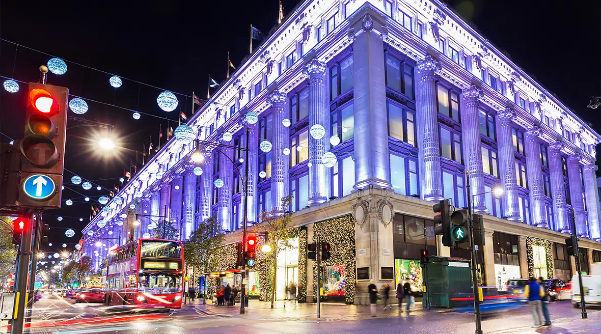 La boutique de Selfridges sur Oxford Street à Londres