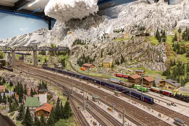One of the model railway displays in Miniatur Wunderland, Hamburg