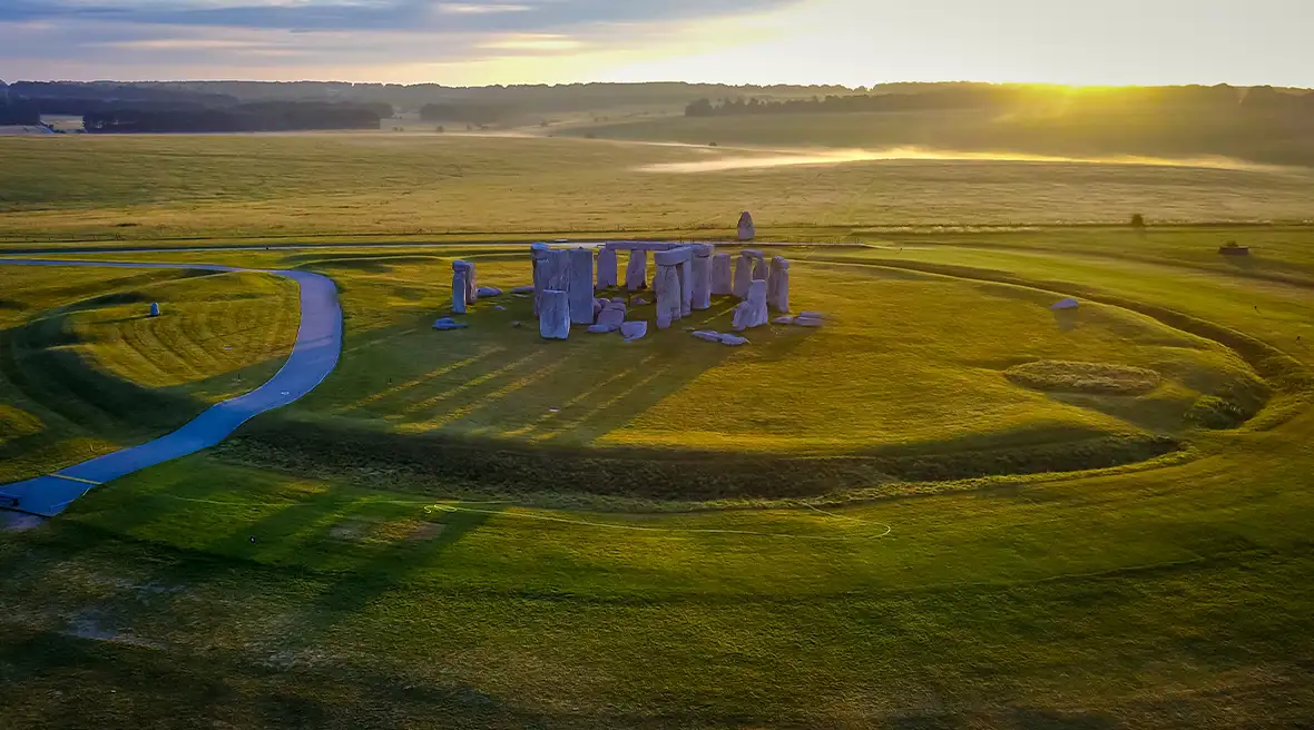 Photo aérienne de Stonehenge