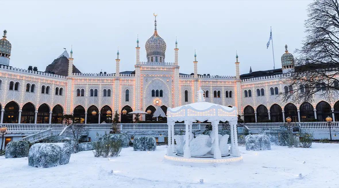 Exterior of Moorish Palace in Tivoli gardens, Copenhagen