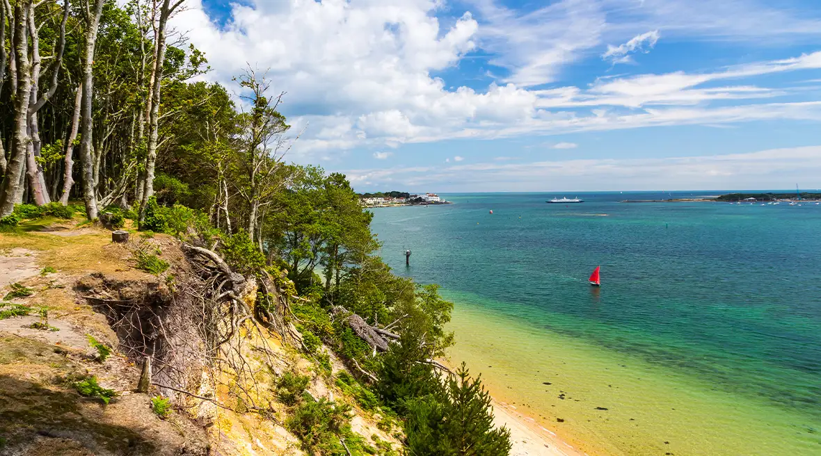 Les paysages sauvages de l’ile de Brownsea dans le Dorset
