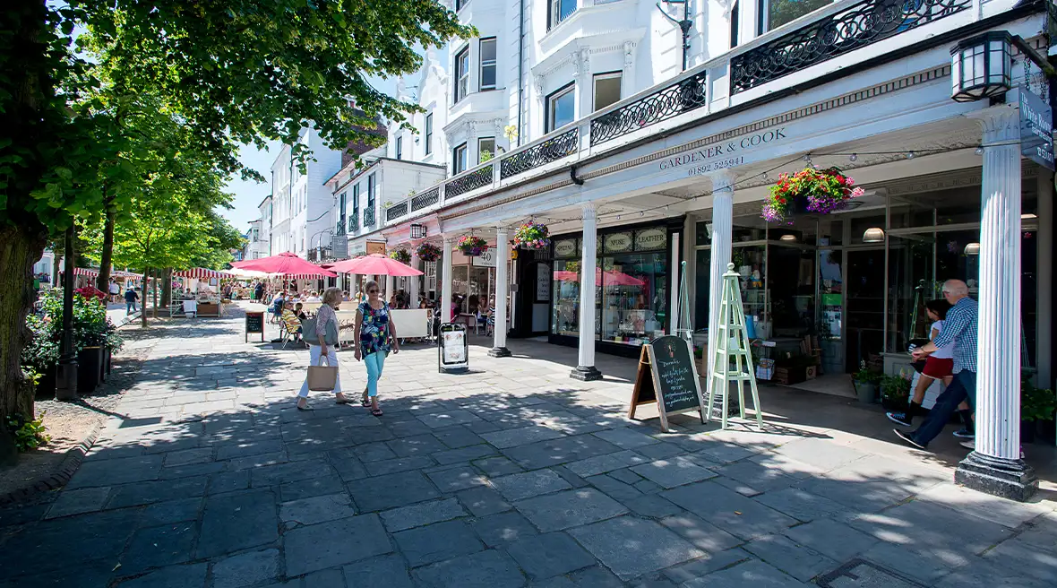 Le quartier des Pantiles à Royal Tunbridge Wells