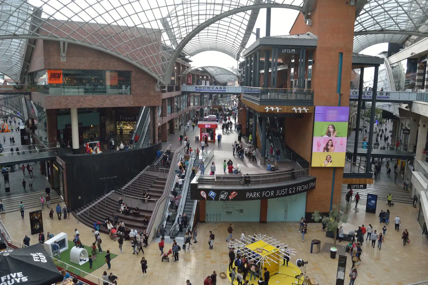 Groot winkelcentrum in Bristol
