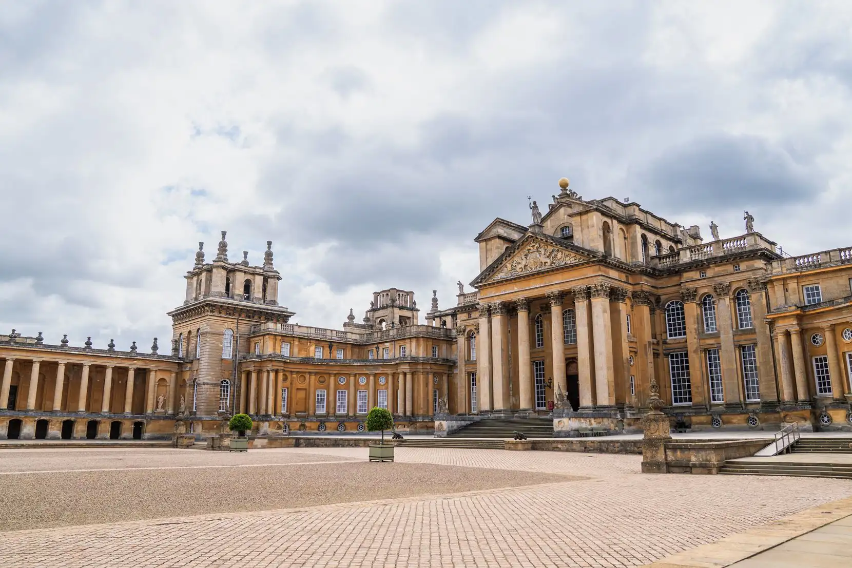 De buitenkant van Blenheim Palace