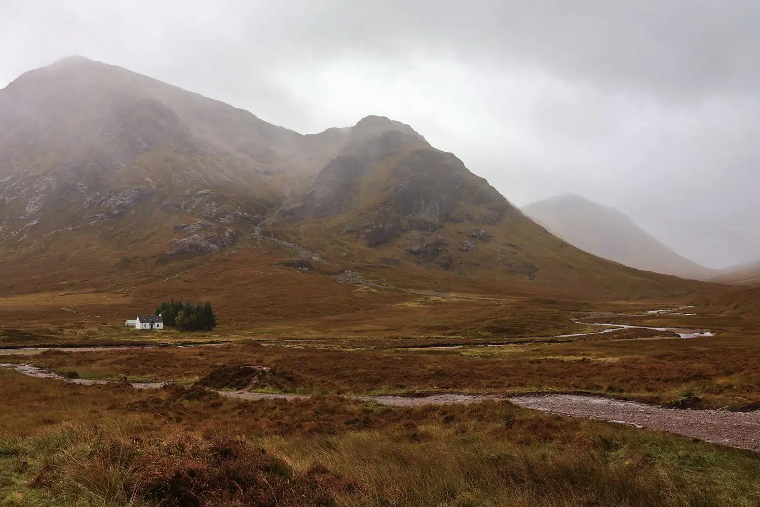 De berg Buachaille Etive Mòr bij Glencoe in Schotland