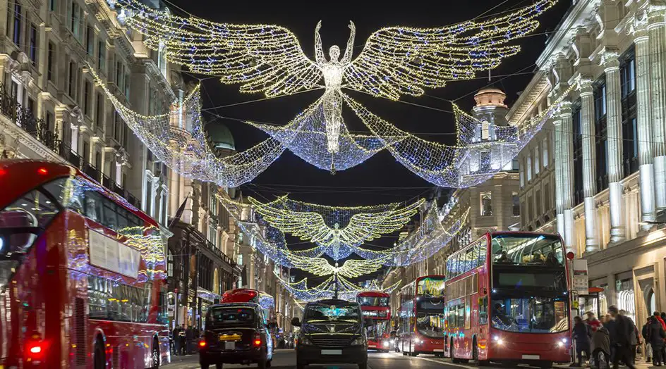 Kerstverlichting in Regent Street