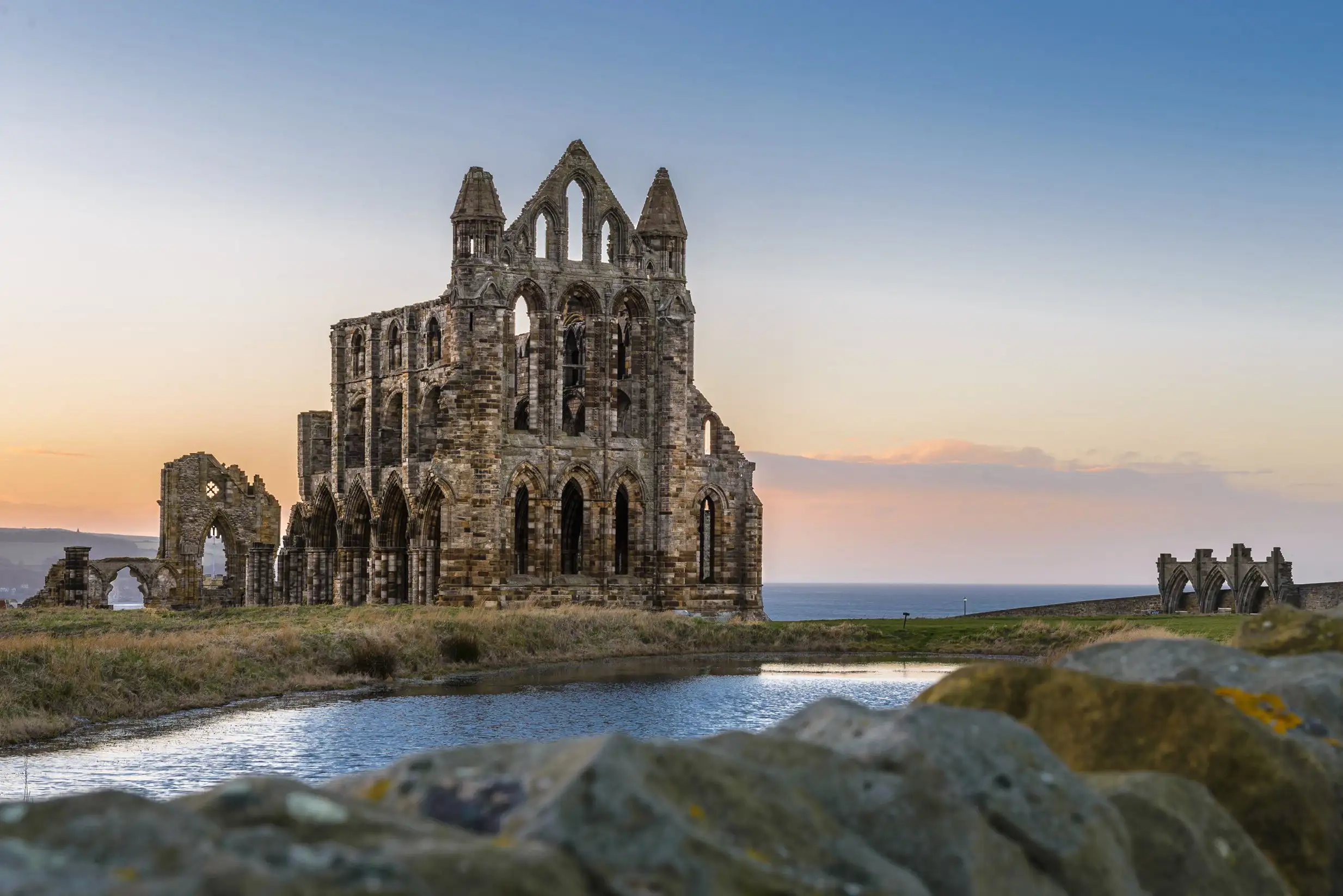 Les ruines de l’Abbaye de Whitby.