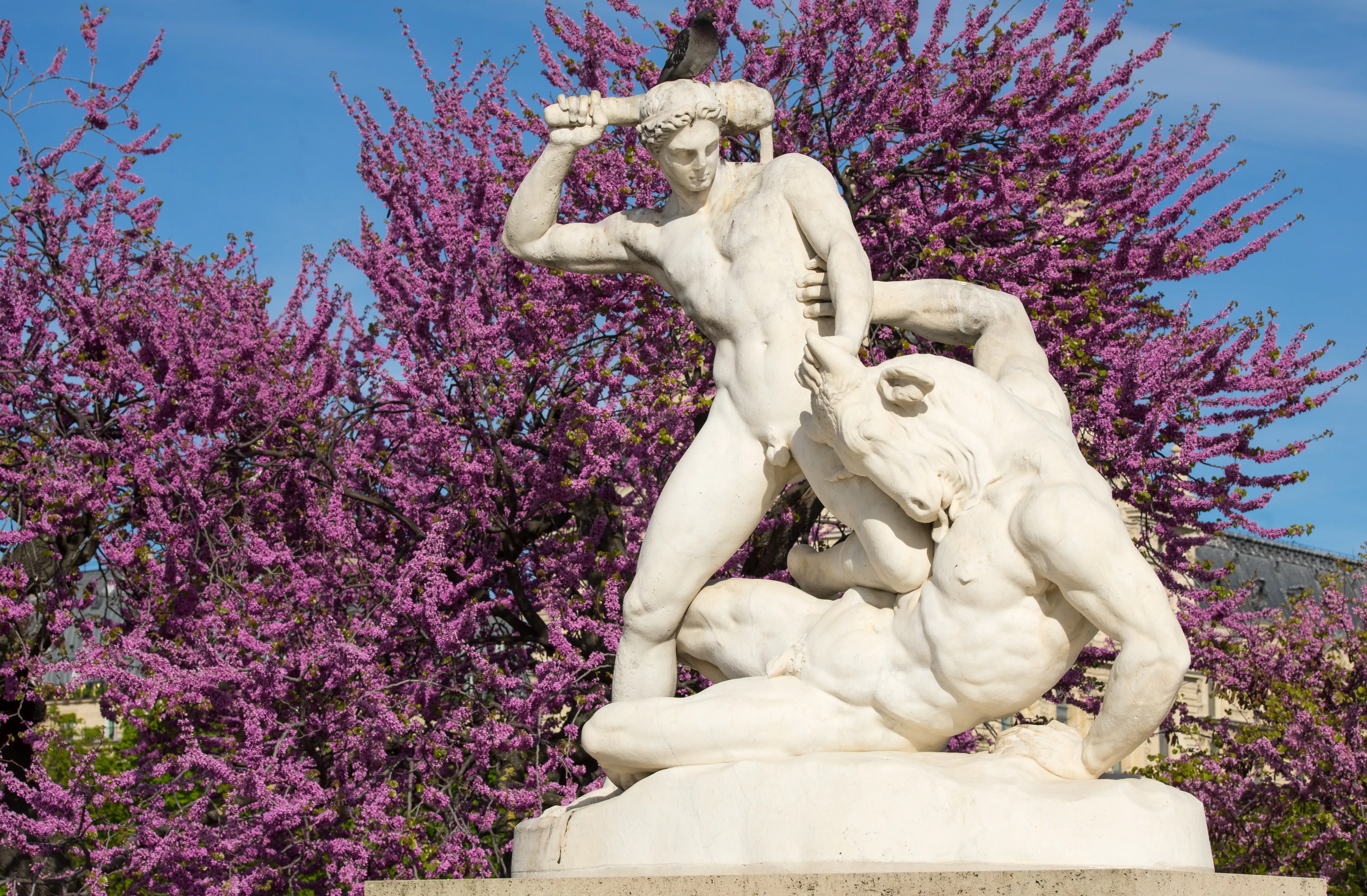 ‘Theseus and the Minotaur’ sculpture in the Tuileries Gardens.