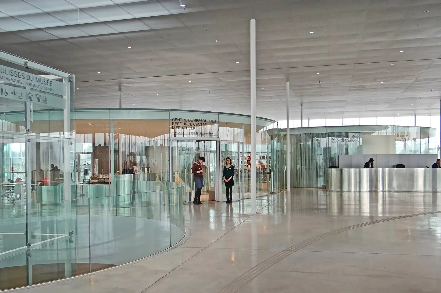 The reception hall at Louvre-Lens museum, Hauts-de-France.