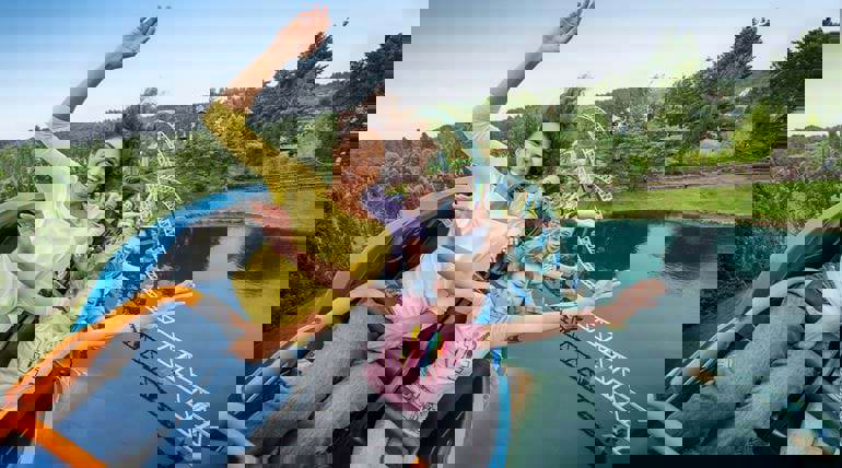 The roller coasters at Park Astérix are some of the best in France