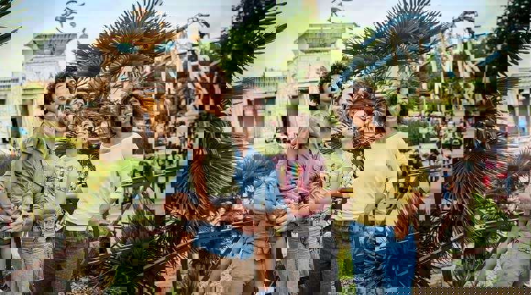 Astérix fans will be delighted by the familiar scenes from the village of indomitable Gauls